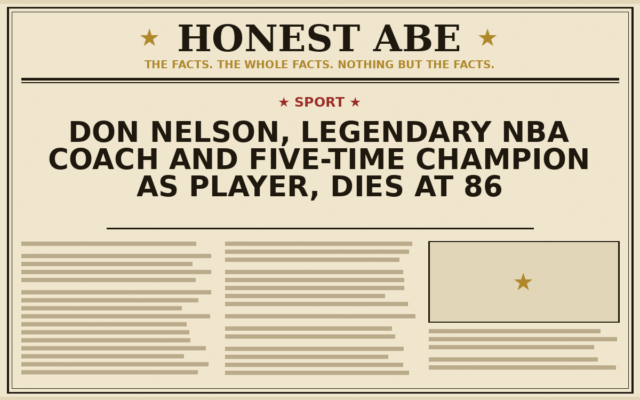 Don Nelson, Legendary NBA Coach and Five-Time Champion as Player, Dies at 86
