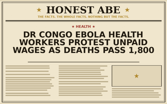 DR Congo Ebola Health Workers Protest Unpaid Wages as Deaths Pass 1,800