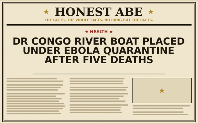 DR Congo River Boat Placed Under Ebola Quarantine After Five Deaths