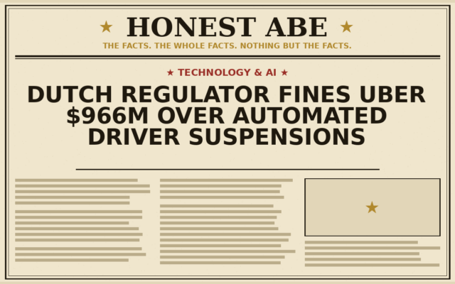 Dutch Regulator Fines Uber $966m Over Automated Driver Suspensions