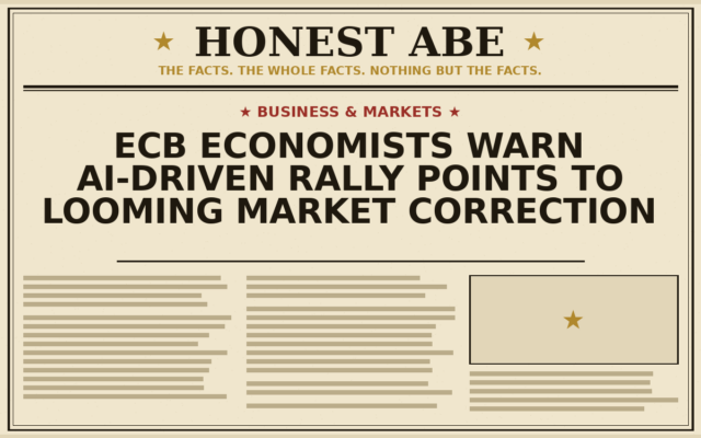 ECB Economists Warn AI-Driven Rally Points to Looming Market Correction