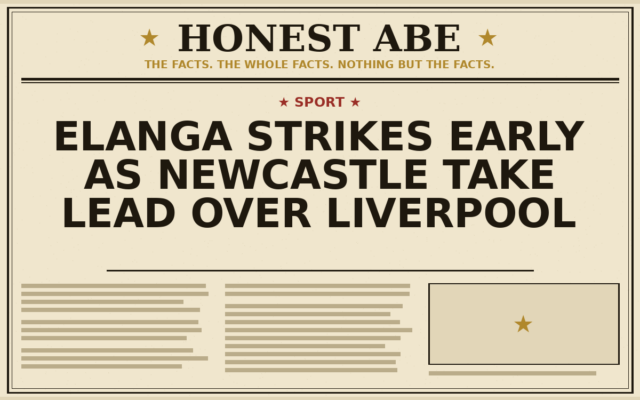 Elanga Strikes Early as Newcastle Take Lead Over Liverpool