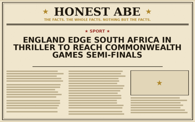 England Edge South Africa in Thriller to Reach Commonwealth Games Semi-Finals