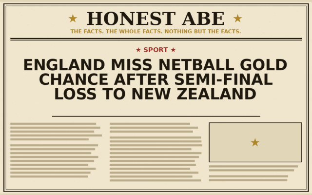 England Miss Netball Gold Chance After Semi-Final Loss to New Zealand