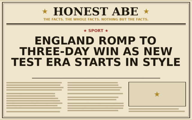 England Romp to Three-Day Win as New Test Era Starts in Style