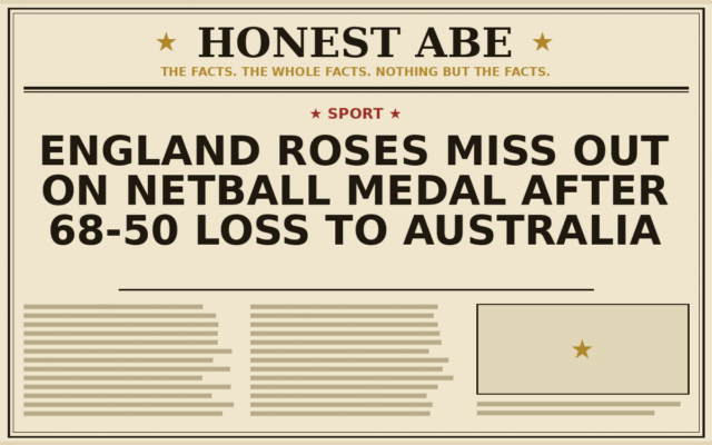 England Roses Miss Out on Netball Medal After 68-50 Loss to Australia