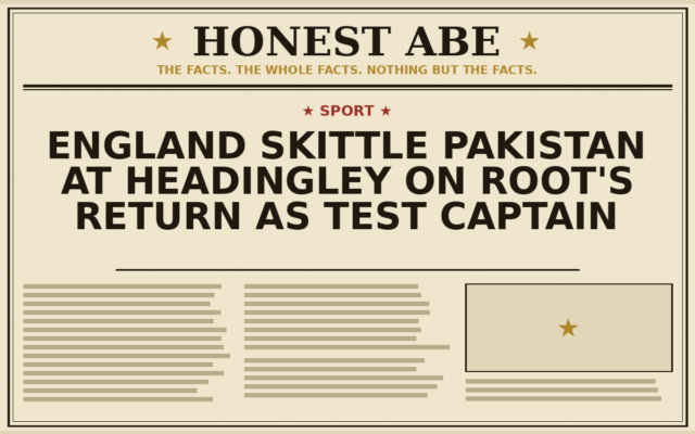 England skittle Pakistan at Headingley on Root’s return as Test captain