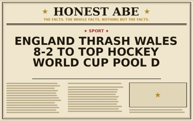 England Thrash Wales 8-2 to Top Hockey World Cup Pool D