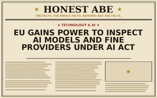 EU Gains Power to Inspect AI Models and Fine Providers Under AI Act