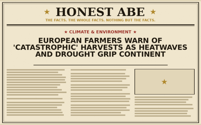 European Farmers Warn of ‘Catastrophic’ Harvests as Heatwaves and Drought Grip Continent