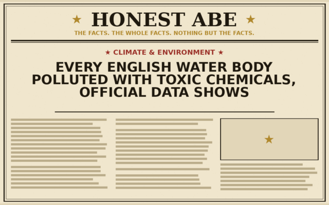 Every English Water Body Polluted With Toxic Chemicals, Official Data Shows