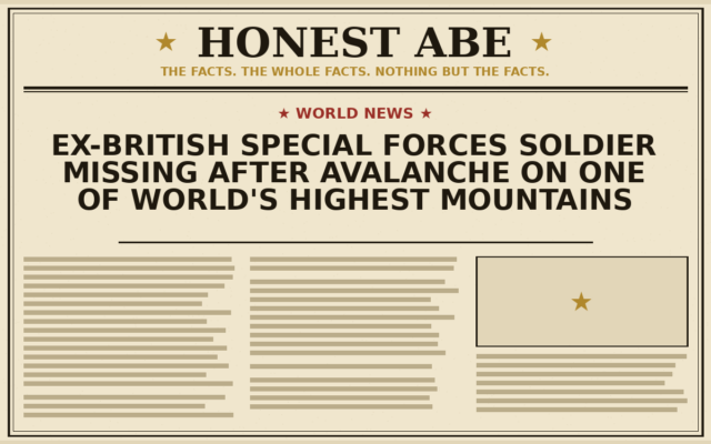 Ex-British Special Forces Soldier Missing After Avalanche on One of World’s Highest Mountains