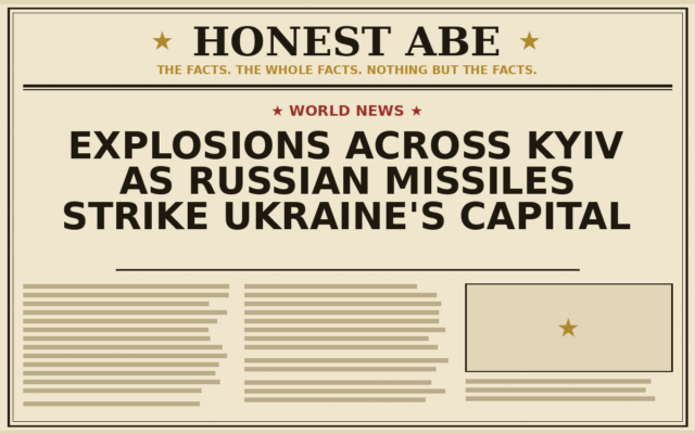 Explosions Across Kyiv as Russian Missiles Strike Ukraine’s Capital