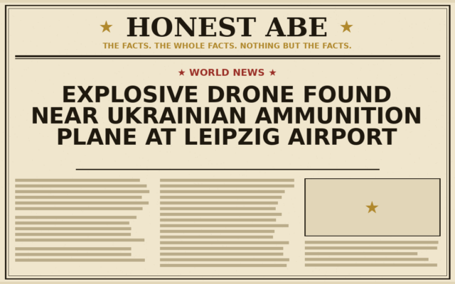 Explosive Drone Found Near Ukrainian Ammunition Plane at Leipzig Airport