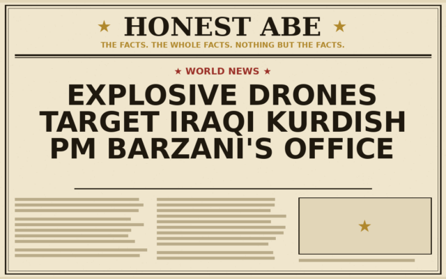 Explosive Drones Target Iraqi Kurdish PM Barzani’s Office