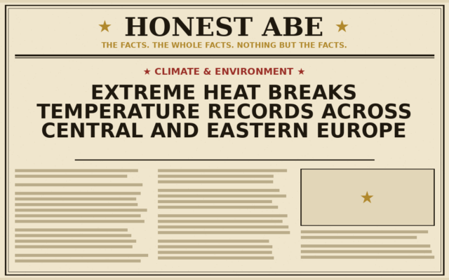 Extreme Heat Breaks Temperature Records Across Central and Eastern Europe