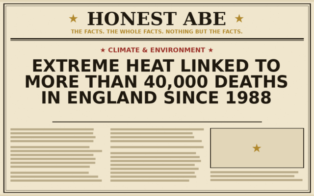 Extreme Heat Linked to More Than 40,000 Deaths in England Since 1988