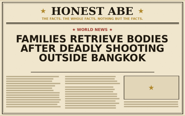 Families Retrieve Bodies After Deadly Shooting Outside Bangkok