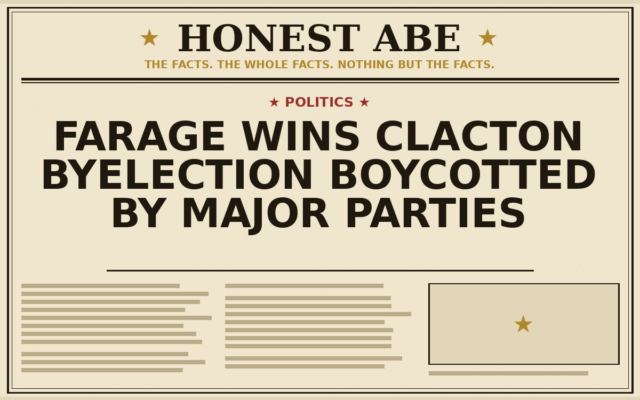 Farage Wins Clacton Byelection Boycotted by Major Parties