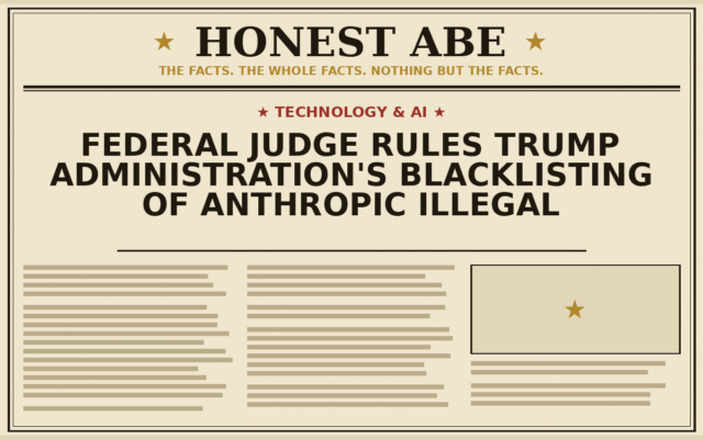 Federal Judge Rules Trump Administration’s Blacklisting of Anthropic Illegal