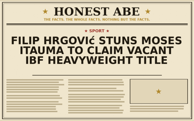 Filip Hrgović Stuns Moses Itauma to Claim Vacant IBF Heavyweight Title