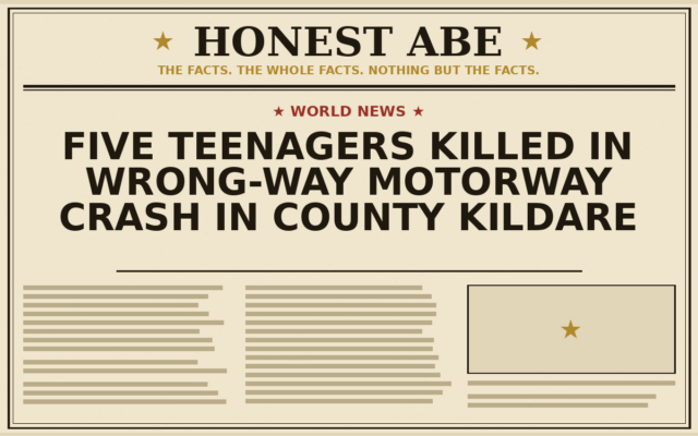 Five Teenagers Killed in Wrong-Way Motorway Crash in County Kildare