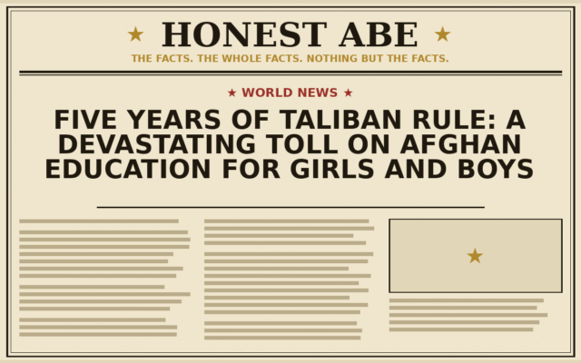 Five Years of Taliban Rule: A Devastating Toll on Afghan Education for Girls and Boys