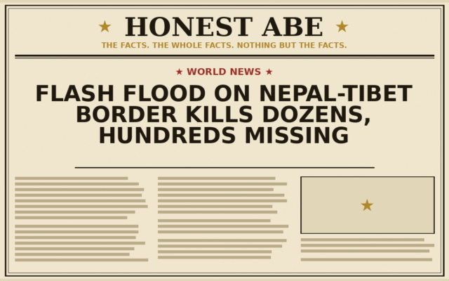 Flash Flood on Nepal-Tibet Border Kills Dozens, Hundreds Missing