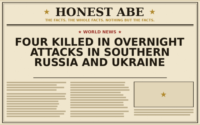 Four Killed in Overnight Attacks in Southern Russia and Ukraine