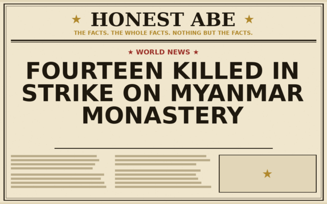 Fourteen Killed in Strike on Myanmar Monastery