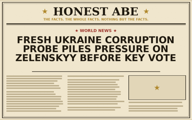 Fresh Ukraine Corruption Probe Piles Pressure on Zelenskyy Before Key Vote