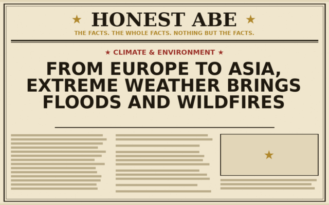 From Europe to Asia, Extreme Weather Brings Floods and Wildfires