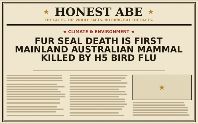 Fur Seal Death Is First Mainland Australian Mammal Killed by H5 Bird Flu