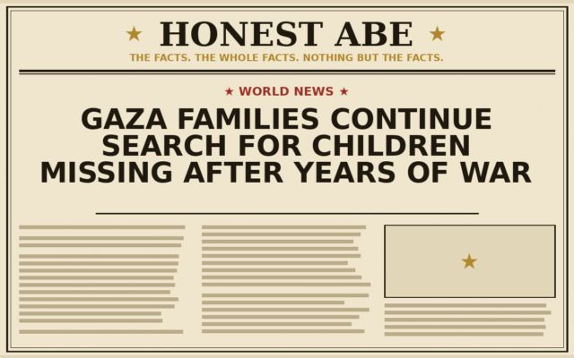 Gaza Families Continue Search for Children Missing After Years of War