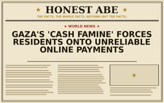 Gaza’s ‘Cash Famine’ Forces Residents Onto Unreliable Online Payments