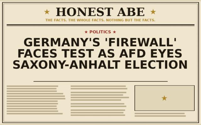 Germany’s ‘Firewall’ Faces Test as AfD Eyes Saxony-Anhalt Election