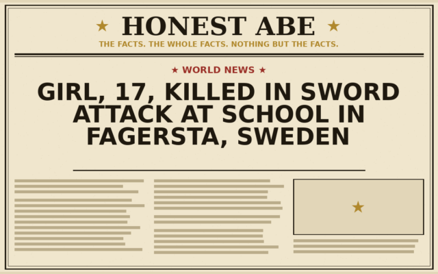 Girl, 17, Killed in Sword Attack at School in Fagersta, Sweden