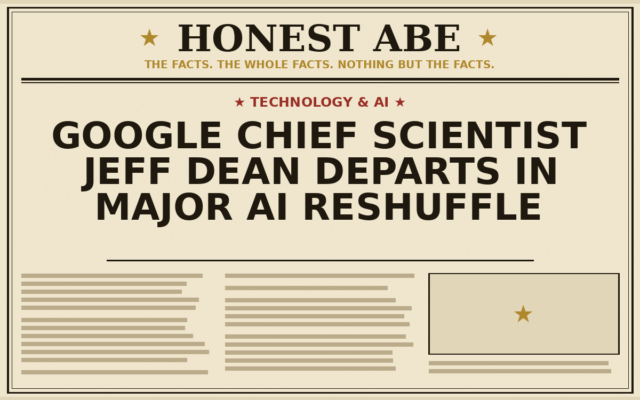 Google Chief Scientist Jeff Dean Departs in Major AI Reshuffle