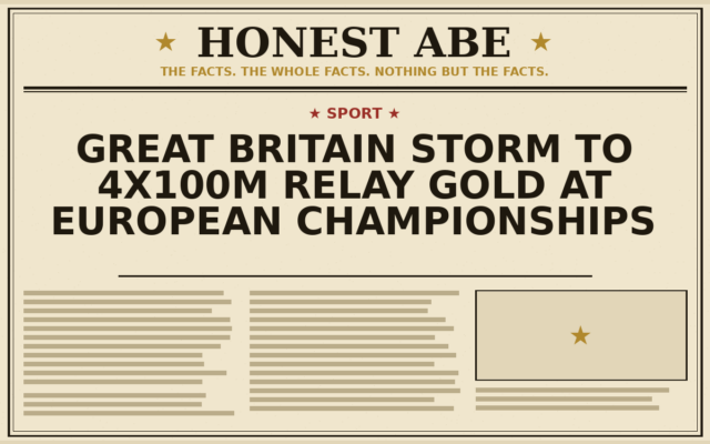 Great Britain Storm to 4x100m Relay Gold at European Championships