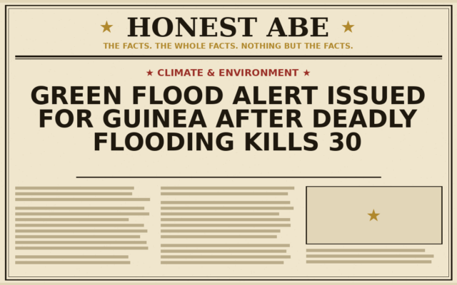 Green Flood Alert Issued for Guinea After Deadly Flooding Kills 30