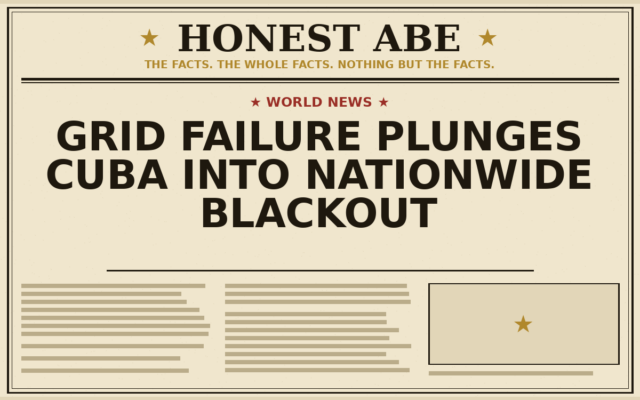 Grid Failure Plunges Cuba Into Nationwide Blackout