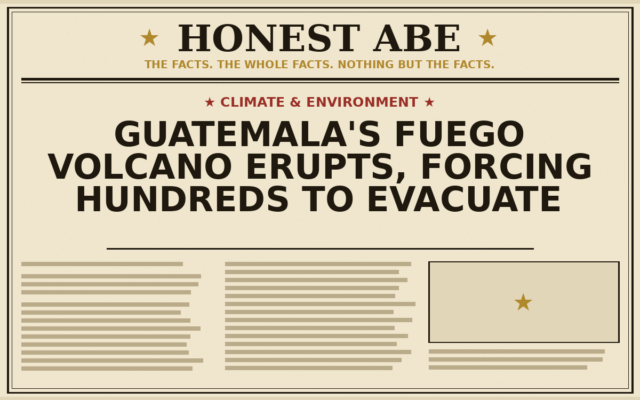 Guatemala’s Fuego Volcano Erupts, Forcing Hundreds to Evacuate