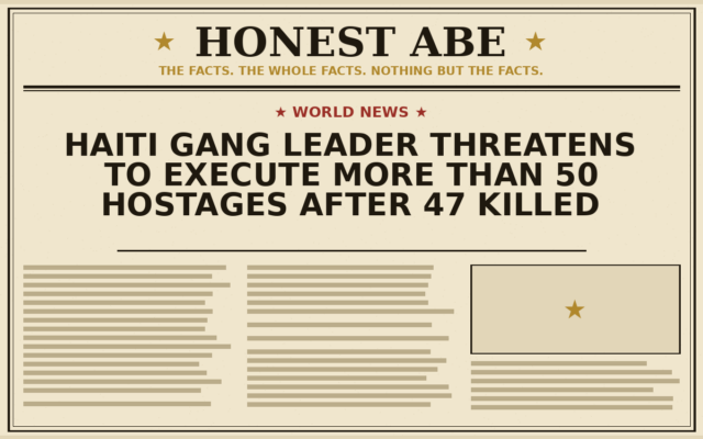 Haiti Gang Leader Threatens to Execute More Than 50 Hostages After 47 Killed