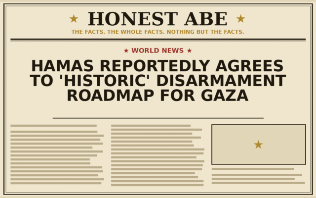 Hamas Reportedly Agrees to ‘Historic’ Disarmament Roadmap for Gaza