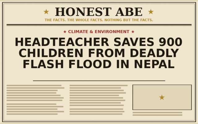 Headteacher Saves 900 Children From Deadly Flash Flood in Nepal