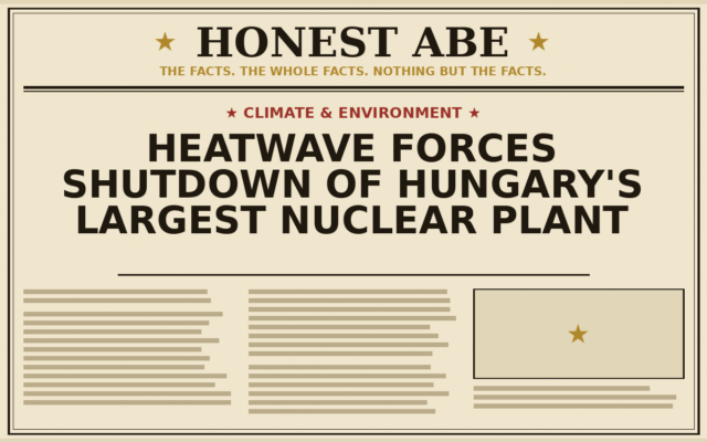 Heatwave Forces Shutdown of Hungary’s Largest Nuclear Plant