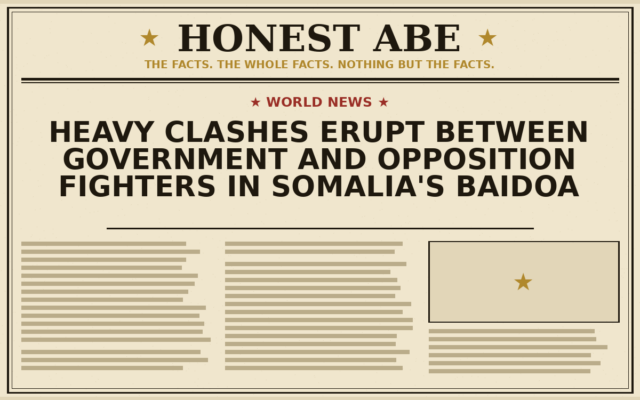 Heavy Clashes Erupt Between Government and Opposition Fighters in Somalia’s Baidoa