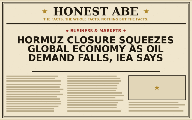 Hormuz Closure Squeezes Global Economy as Oil Demand Falls, IEA Says
