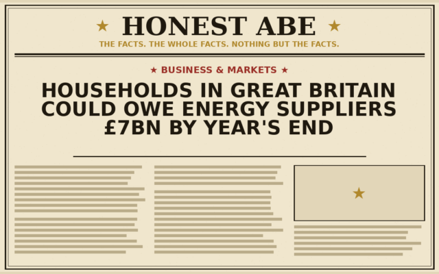 Households in Great Britain Could Owe Energy Suppliers £7bn by Year’s End