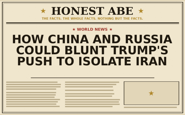 How China and Russia Could Blunt Trump’s Push to Isolate Iran